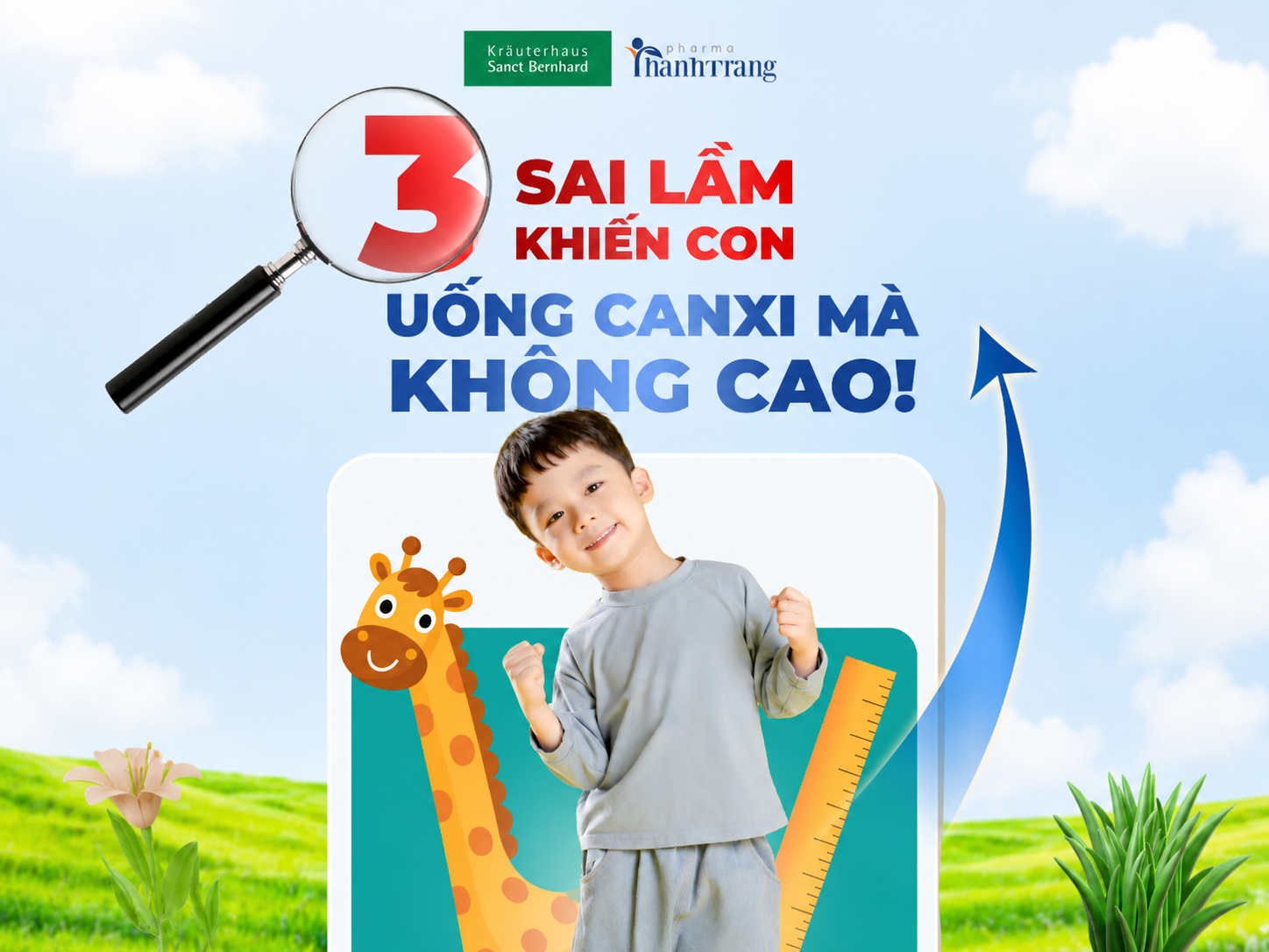 3 Sai lầm khiến con uống canxi mà vẫn không cao lớn mẹ nên biết
